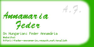 annamaria feder business card