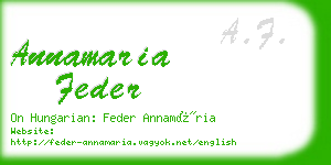 annamaria feder business card